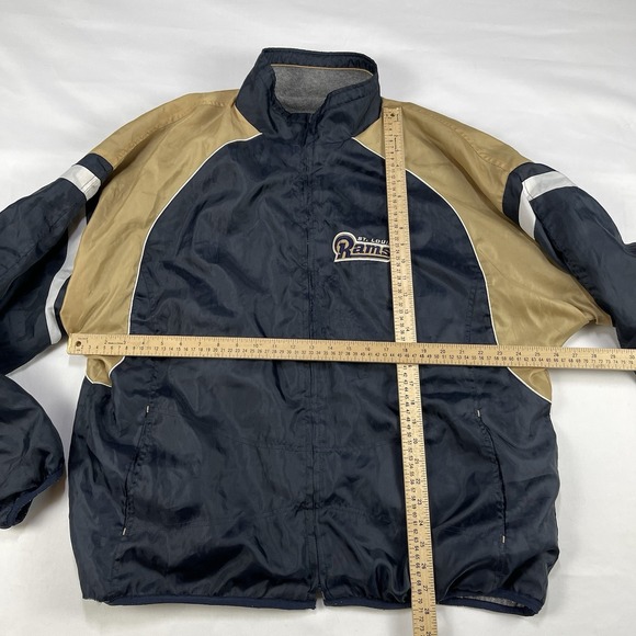 NFL St. Louis Rams Mens Reversible Stadium Jacket Vintage Blue/Gold Size: Large - Picture 7 of 16
